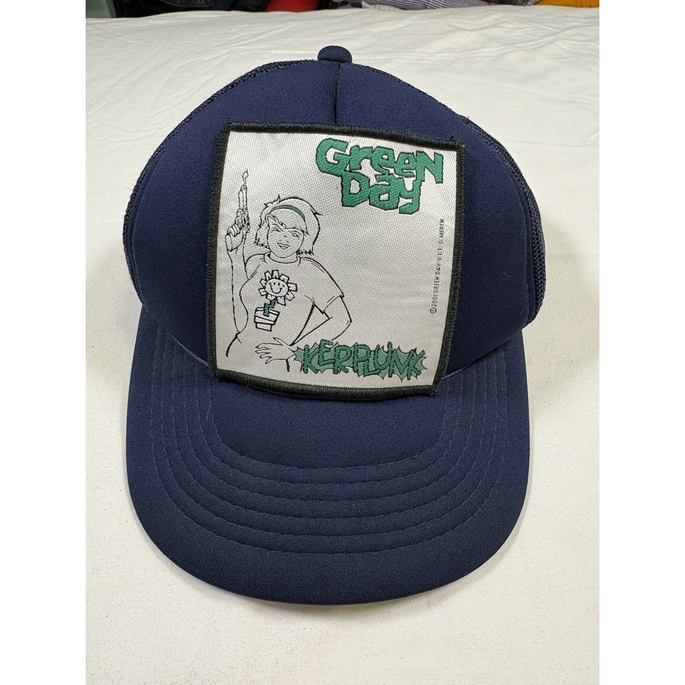 Vintage 2001 Green Day Kerplunk Trucker Hat U.L.T.G. Merch Rare Punk Rock